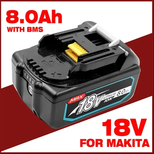 

Сменная литиевая батарея 3,0/6,0/8,0/Ач для Makita 18 в аккумулятор BL1840 BL1850 BL1830 BL1860 LXT400 беспроводные дрели L50