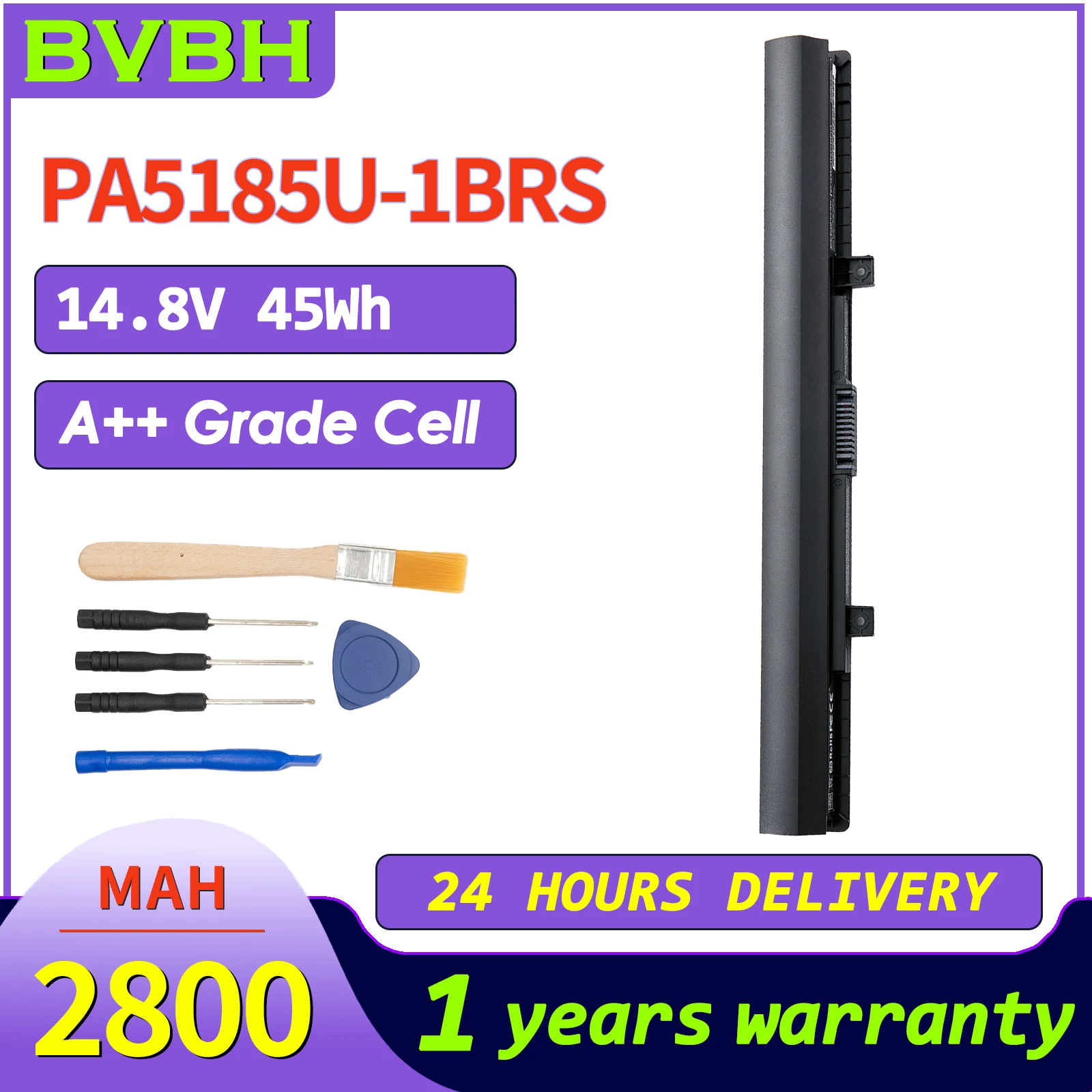 

BVbh PA5185U-1BRS Laptop Battery PA5185U-1BRS Compatible for Toshiba Satellite Laptop Notebook C50-A/B L50-B