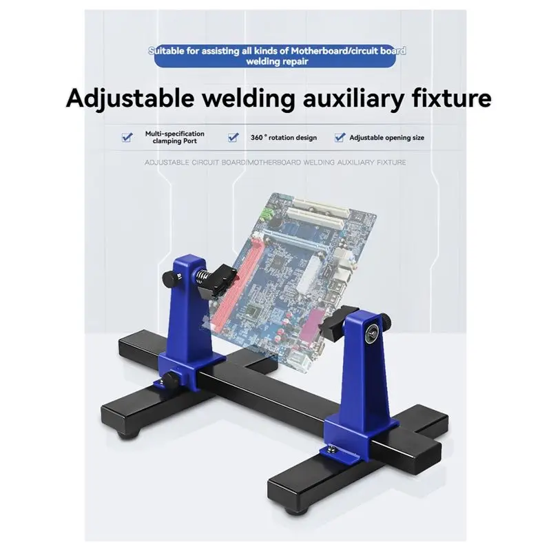 -[Retail TX] 0-300MM Adjustable PCB Holder 360 ° Rotation Printed Circuit Board Jig PCB Mainboard Maintenance Fixing Tool Holder