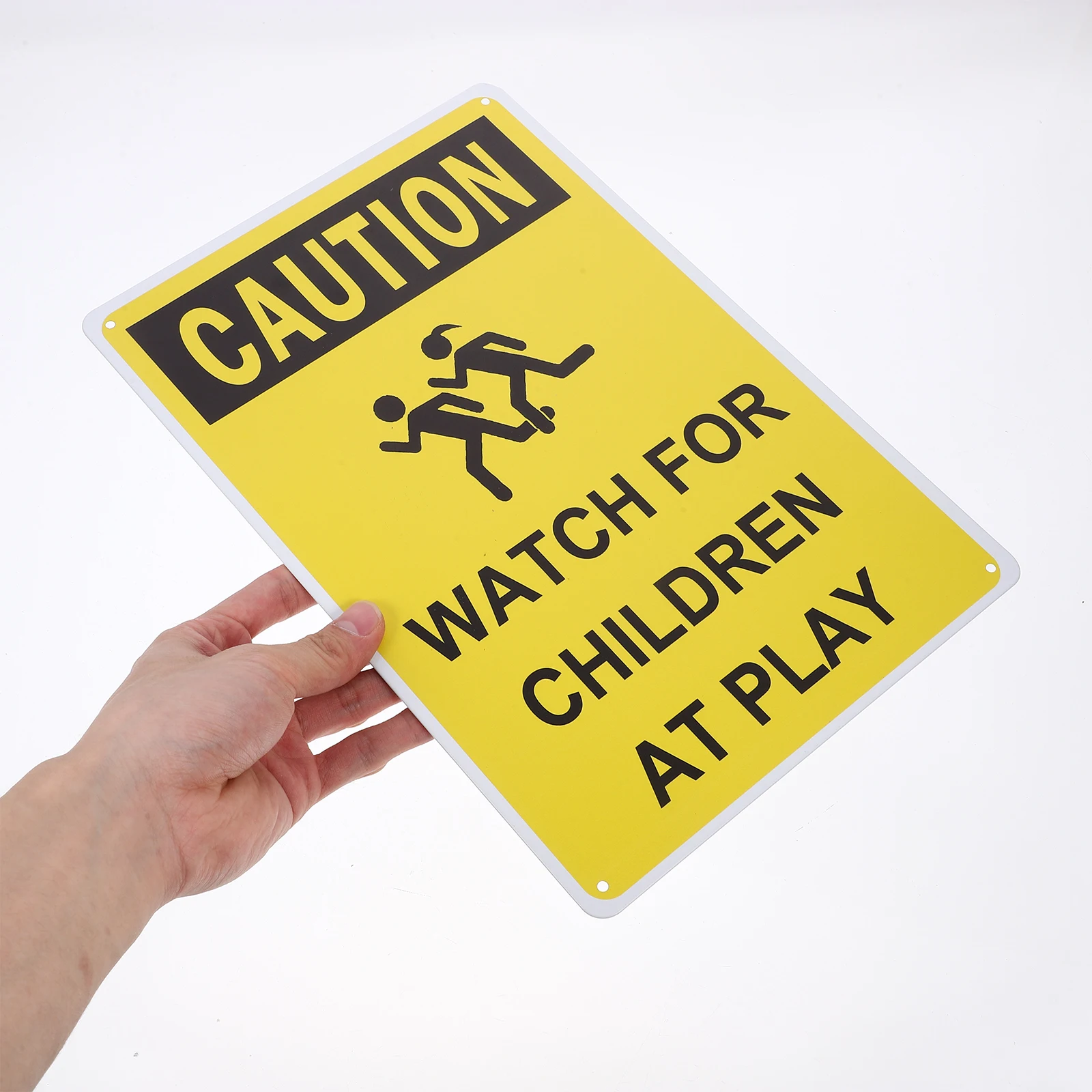 Playing Street Road Slowing Down Traffic Warning Iron Traffic Safety Sign Convenient Street Sign For City Streets