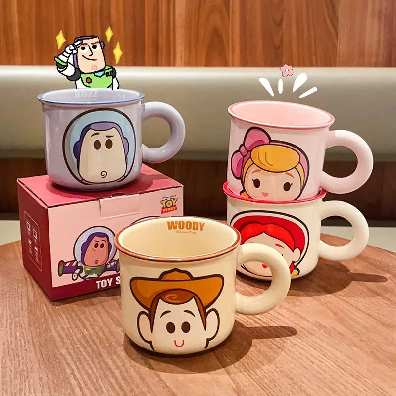 

Бесплатная доставка Дисней анимация История игрушек домашняя керамическая милая кружка чашка для воды для завтрака, подарок на день рождения