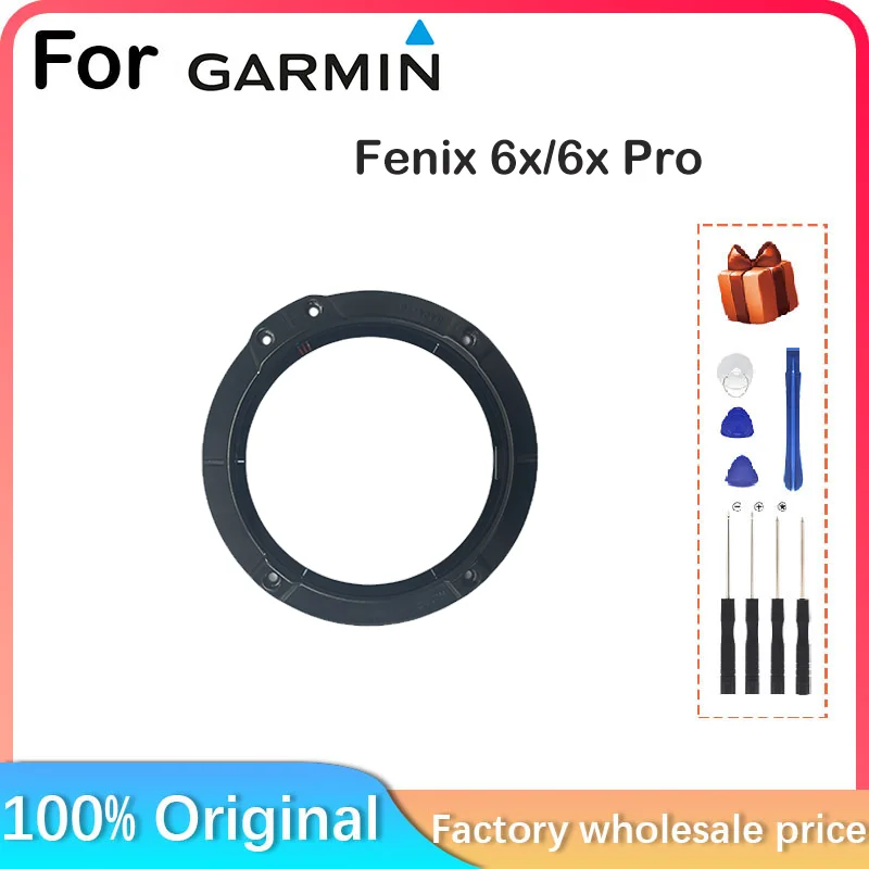 Imagem -02 - Anel de Ferro para Garmin Fenix 6x Pro Relógio Inteligente Display Lcd Frontal Moldura de Ferro Reparo e Substituição do Vidro