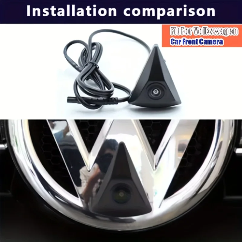 

Встроенная камера с логотипом переднего вида, модели VW, такие как Golf, Jetta, Touareg, Passat, Polo, CC
