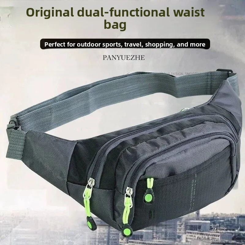 2025 New Outdoor Sports Fanny Pack Unisex Running Mobile Phone Bag Waterproof Multi-Functional Business Waist Bag for Youth