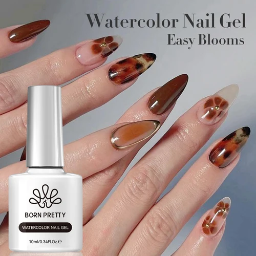 BORN PRETTY 10ml Clear Bloom Gel Esmalte de uñas UV/LED floreciente Soak Off Marvel Gel pegamento para un efecto de extensión Gel de mármol