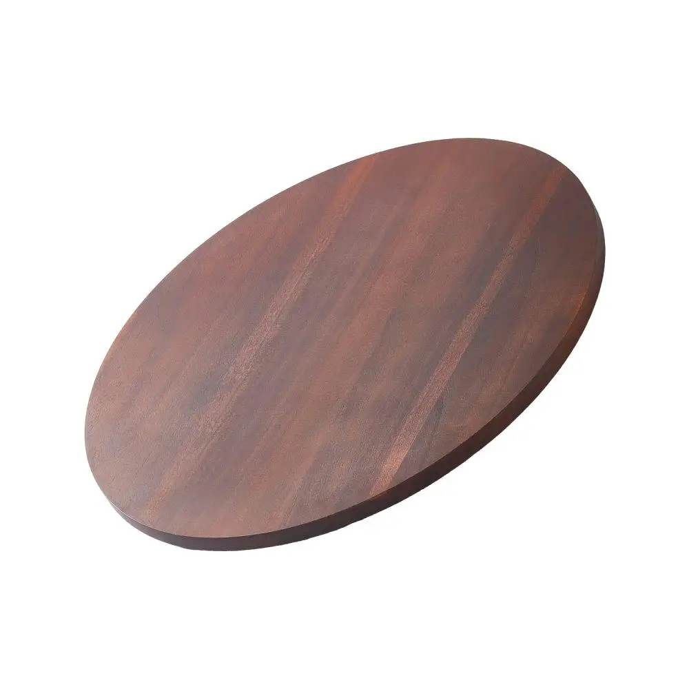 

24 Inch Acacia Wood Lazy Susan Rotating Serving Tray Smooth Spin for Dining Table Centerpiece Gatherings Weddings