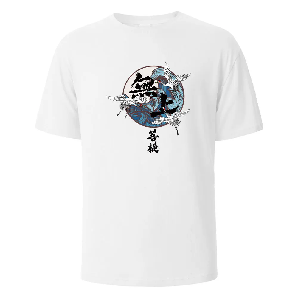 

Men's Printed T-Shirt Puti Funny Graphic 100% Cotton Oversize Shortsleeved Tees For Men Women Summer Fashion Casual O-neck TopsZ