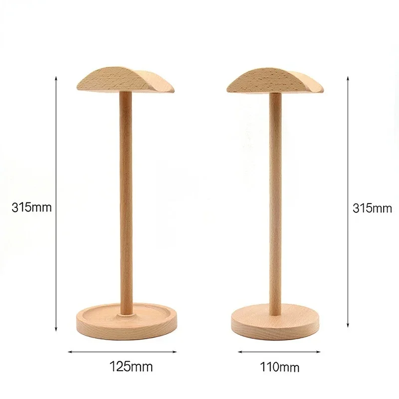 Soporte de madera para auriculares AirpodsMax, soporte de madera hecho a mano para auriculares, almacenamiento de escritorio con pantalla de auriculares Sony de madera perlada