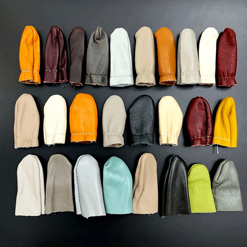 Safe Leather Needle Felting para Thumb, Index Finger Protector, Thimble Protection Guard, Hand Craft Embroidery Tool, 2pcs