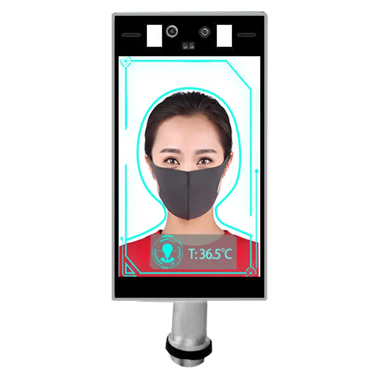 8 inch high definition LCD display with face recognition /Body temperature testing/ Hand washing/ Attendance punch function