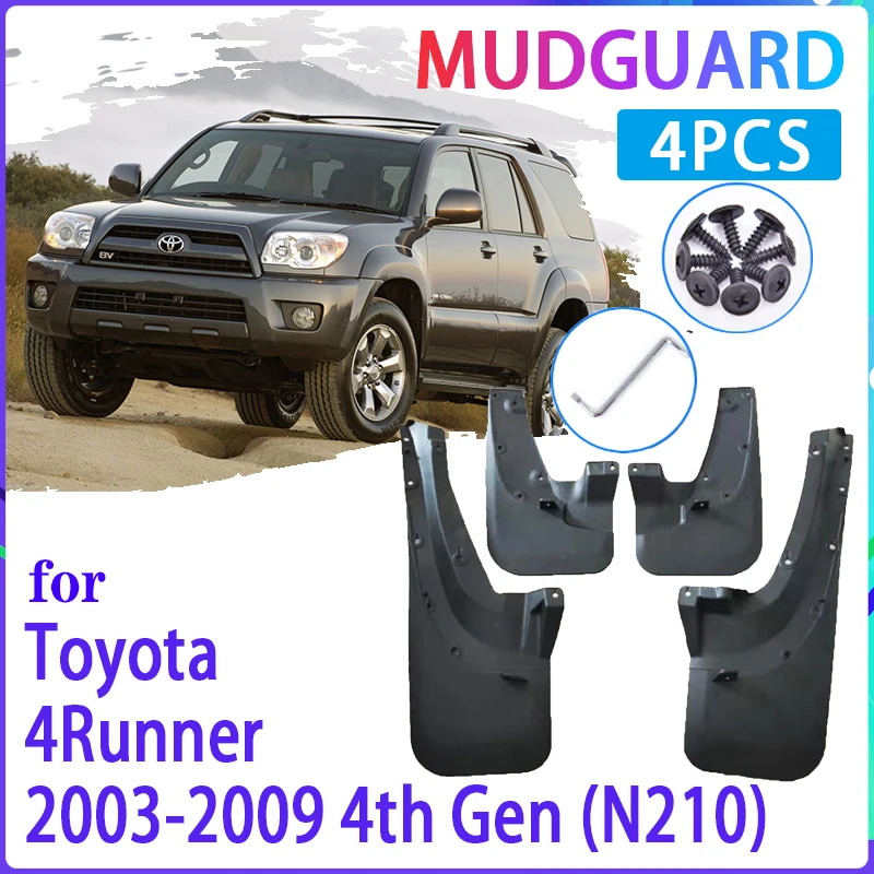 Car Mud Flaps for Toyota 4Runner 4 Runner SUV 2003~2009 2004 2005 2006  Mudguard Splash Guards Fender Mudflaps Auto Accessories