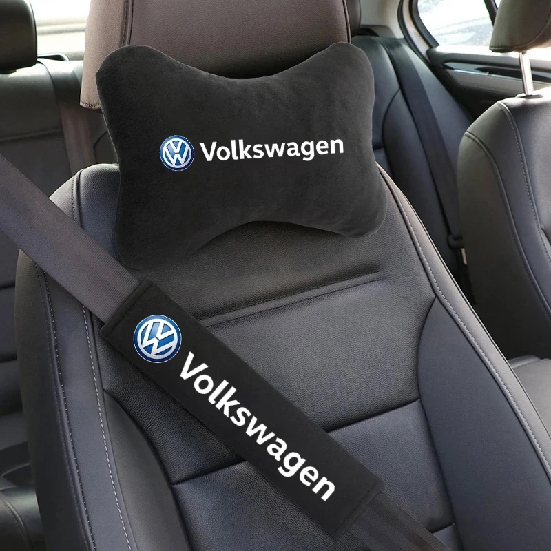 

Car Headrest Neck Pillow Auto Seat Pillow For Volkswagen VW GOLF 4 5 6 Polo Passat B5 B7 Touareg Bora Tiguan MK4 Car Accessories
