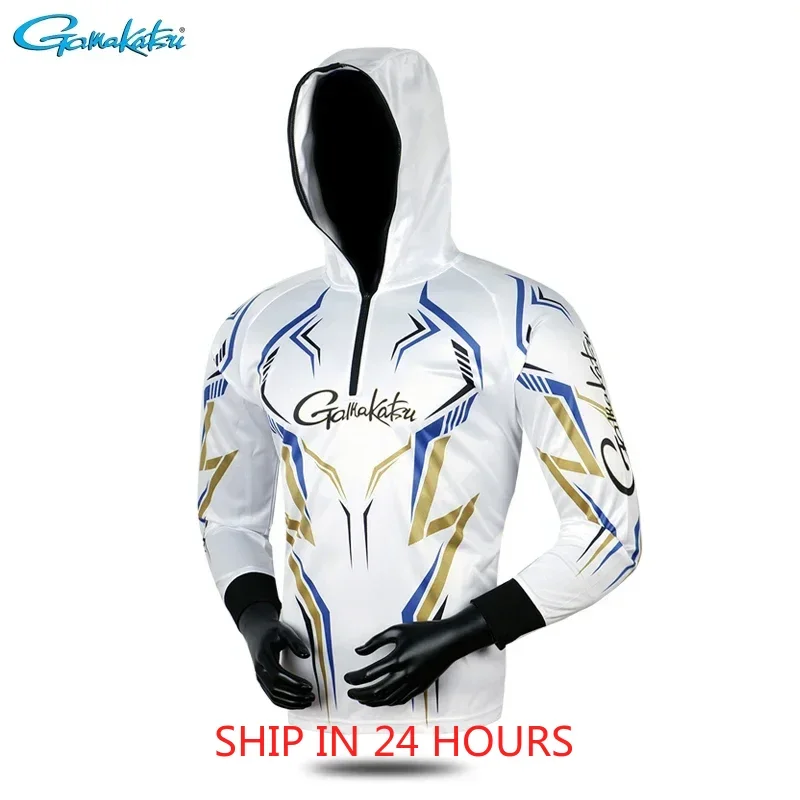 Fishing Clothing Long Sleeve Summer Quick-Drying Clothes Breathable Anti-UV Sun Protection TShirt Hooded Fishing Shirt