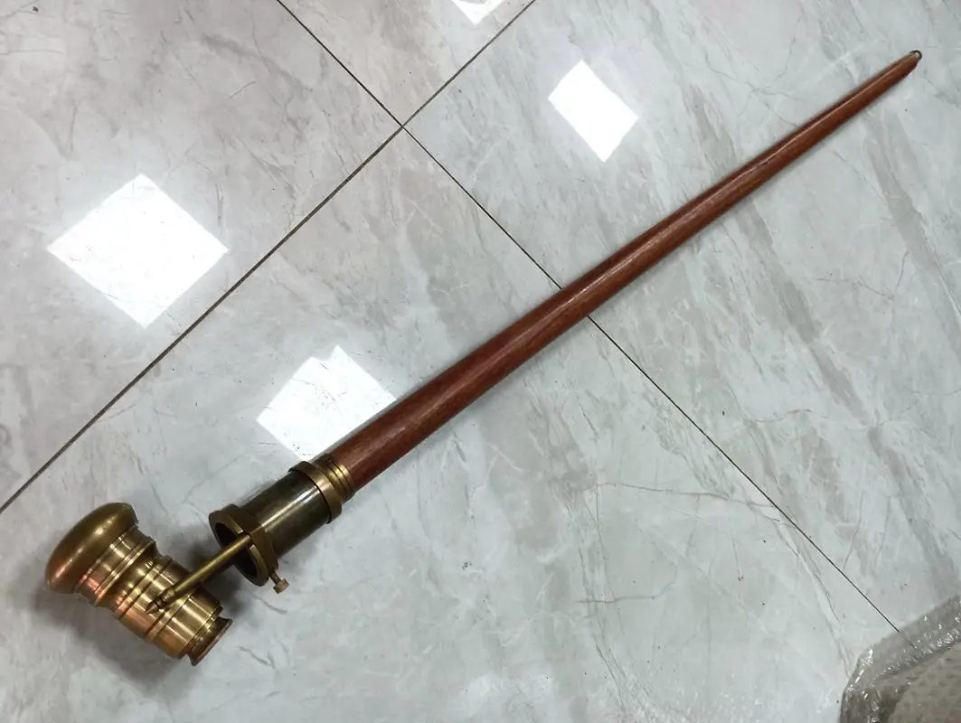 Rare Special Wood Cane Wooden Crutch Walking Stick Travel For Support Sports Crozier Telescope