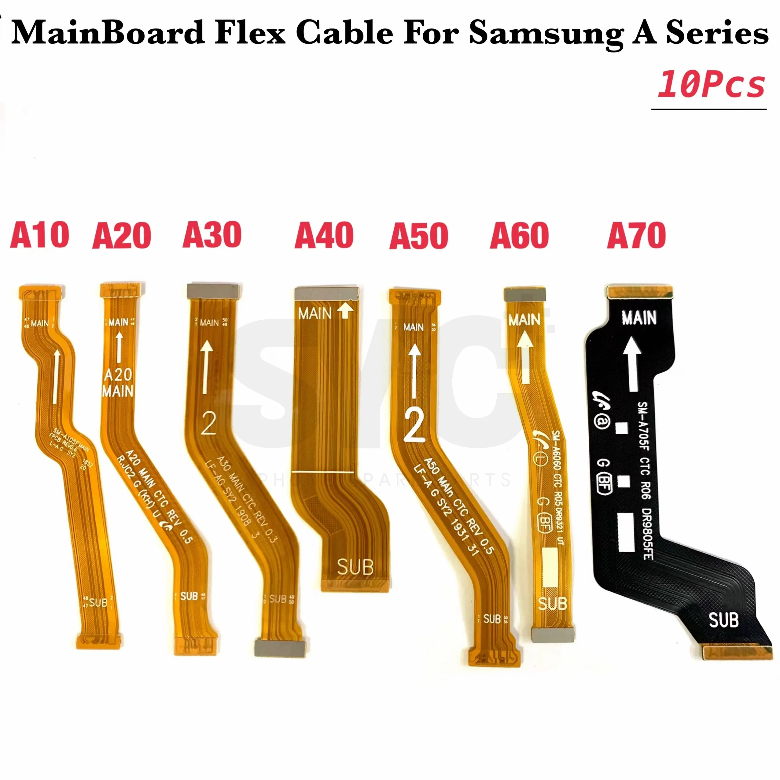 

10Pcs For Samsung A10 A20 A30 A40 A50 A60 A20E A70 A80 A750 A920 Main Board Connector Motherboard Connection Flex Cable