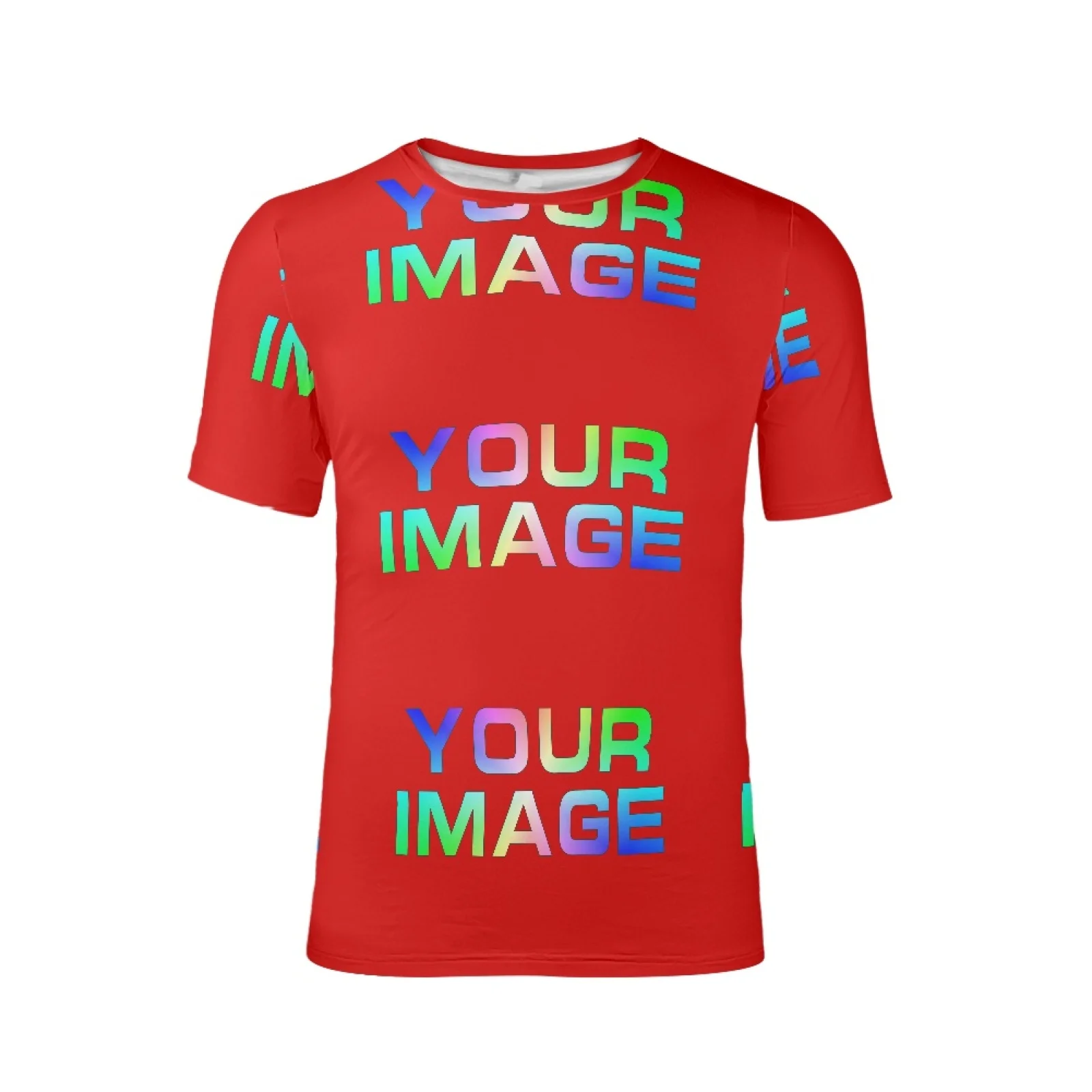 Custom T-shirts For Men Women Full Print Personalized Diy Face Photo Tshirt Custom Picture Short Sleeve Round Neck Tee Shirt