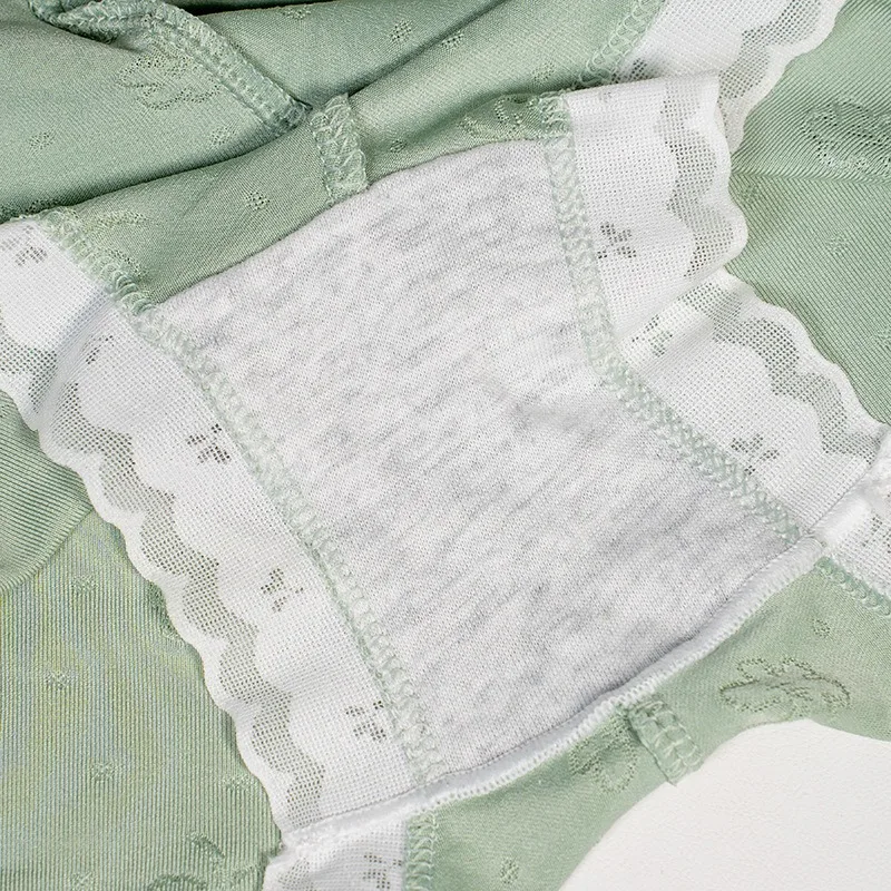 3Pcs/Set Ice Silk Boyshort Women Low Waist Panties Female Underpants Solid Colo… - Image 6