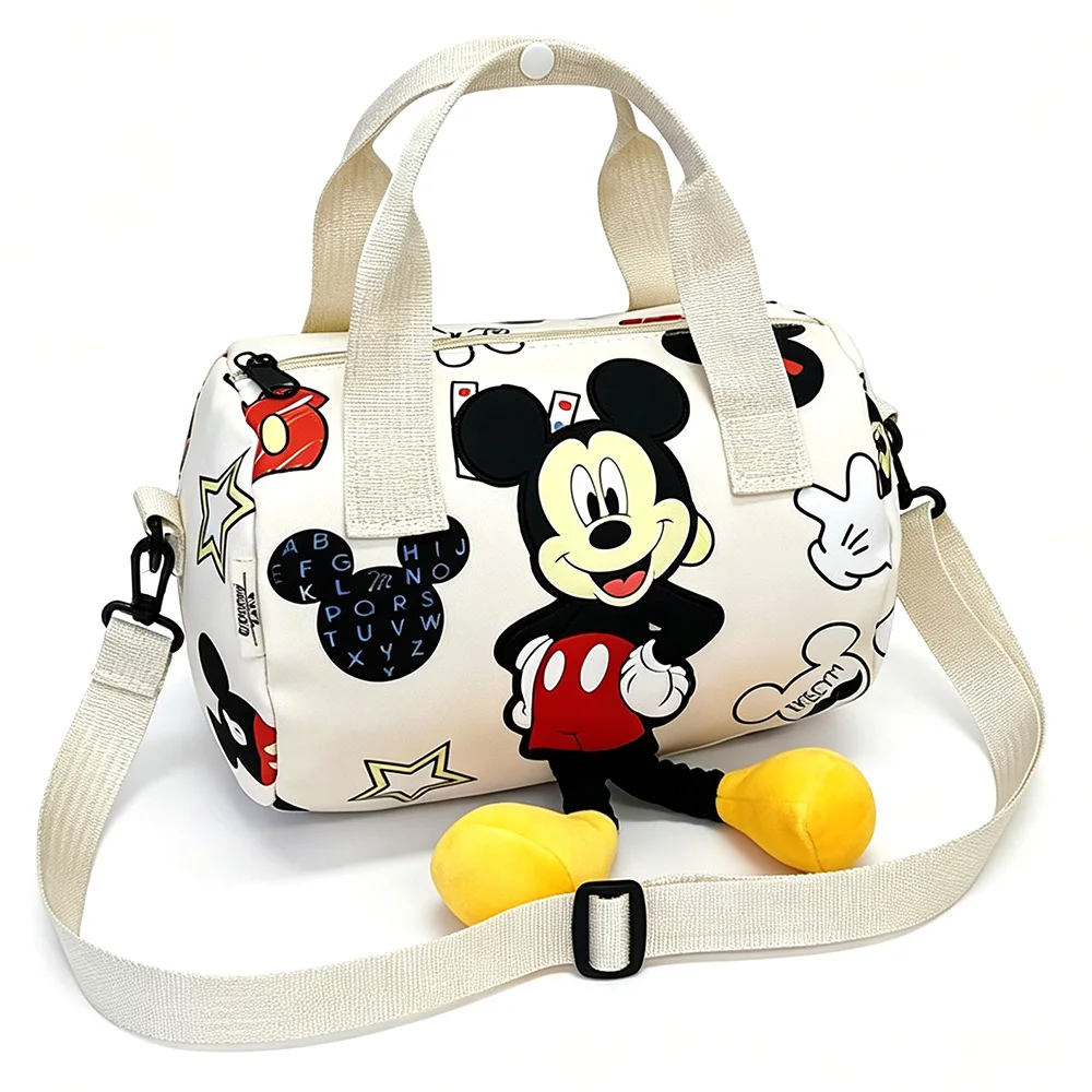 Damen-Handtasche aus Canvas mit großem Fassungsvermögen, modische Umhängetasche mit Cartoon-Design, Einkaufstasche – Detail 8
