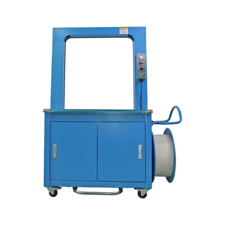 2026 nbSemi-automatic strapping machine Belt Bundle Hand Banding Banknote Money Paper Carton Box Semi Automatic strap pack machi