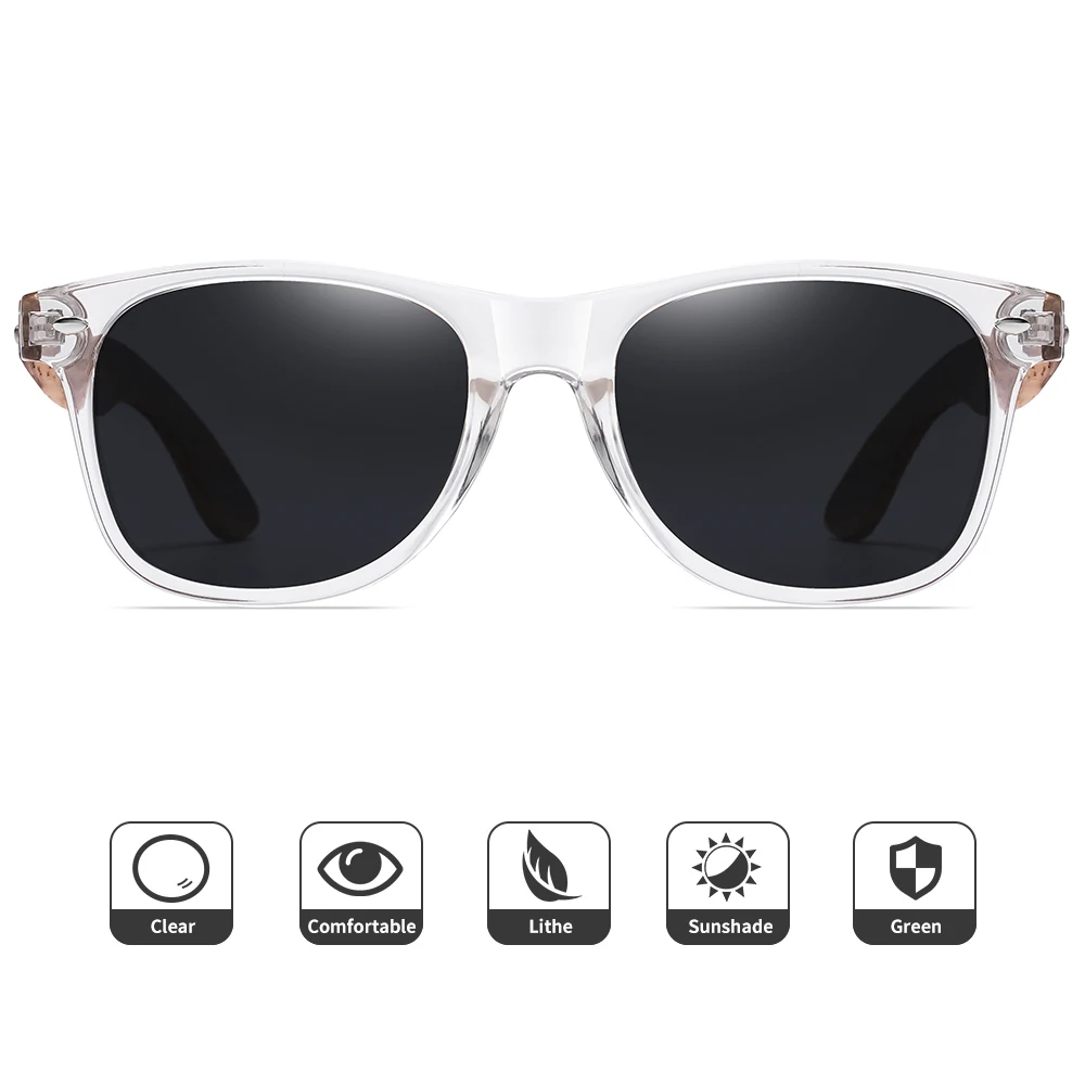XSW Wheat Saw Polarized Wood Sunglasses Male and Female Driver Sunglasses Male Retro Sunglasses Male Mirror Four Seasons 7068