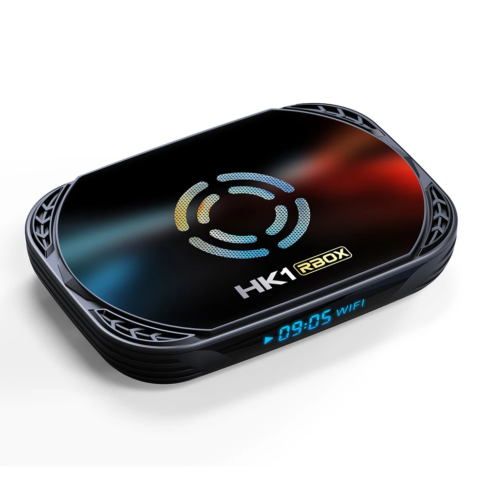 HK1 RBOX X50 TV BOX Android 14 Amlogic S905X5M(S905A) 4G128G 2.4G/5G Dual WIFI BT 1000M LAN AV1 4K مجموعة مشغل الوسائط