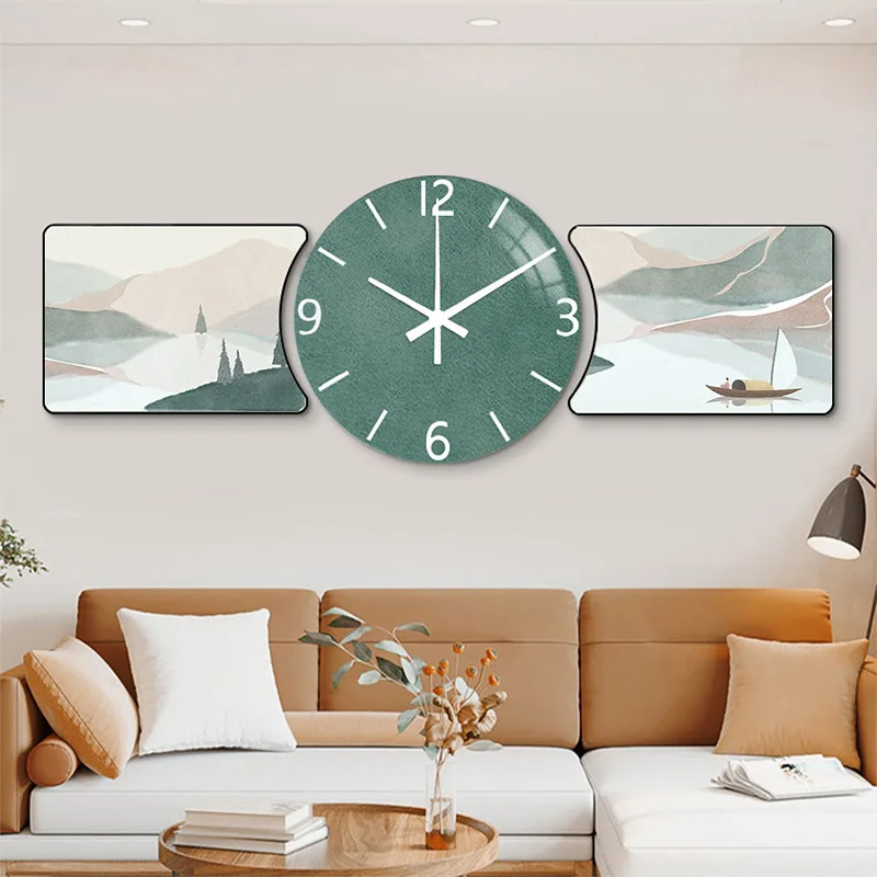 Large Clock Resin Mold,Round Clock Silicone Mold Wall Hanging Clock Epoxy Mold with Pointer for DIY Crafts Jewelry Making