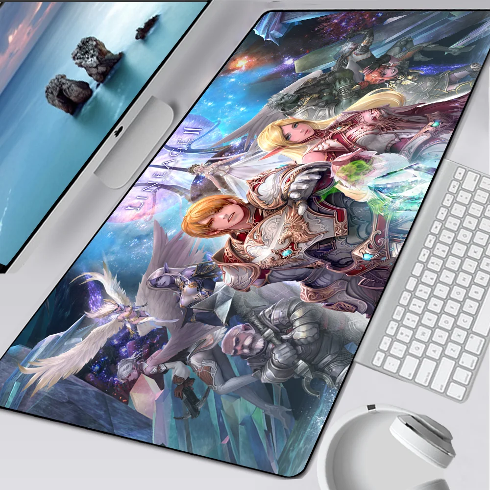 Lineage 2 Large Gaming Mouse Pad Computer Mousepad PC Gamer Mouse Mat Laptop Mausepad XXL Mouse Carpet Keyboard Mat Desk Pad