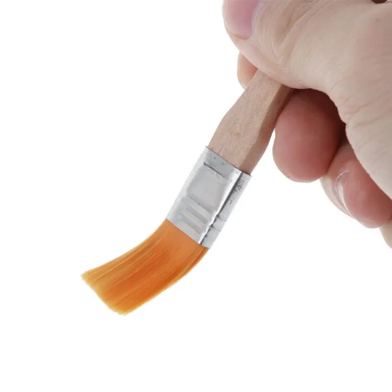 10 ชิ้นไม้ Handle แปรงขนแปรงไนลอนเชื่อมเครื่องมือทำความสะอาดสำหรับ Solder Drop Shipping