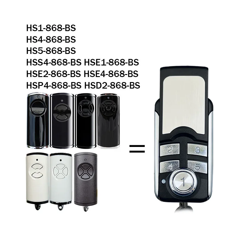 HORMANN BS Series HS1 HS4 HS5 HSE2 HSE1 HSS4 HSE4 HSP4 HSD2 868 BS Garage Remote Control 868MHz Gate Remote Control Transmitter