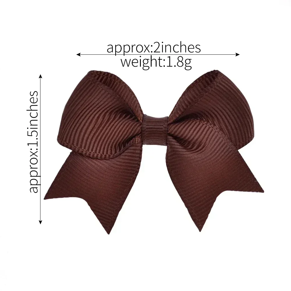 6/10pcs Baby Hair Bows Hair Clips Sets Solid Color Mini Cheer Bow Hairpin Children Lovely Hairgripe Toddler Boutique Headwear