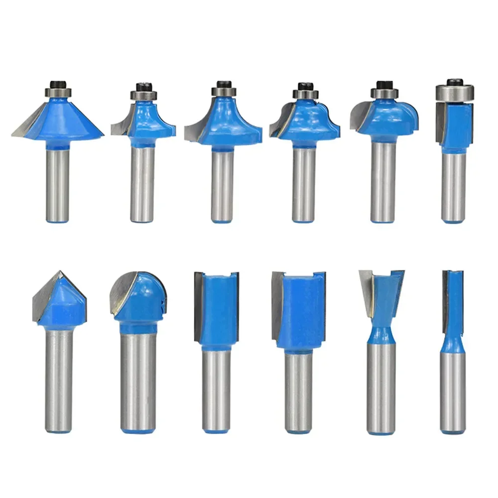 wood carbide router bit 8mm shank flush trim pattern straight cutter  notch common dovetail  milling