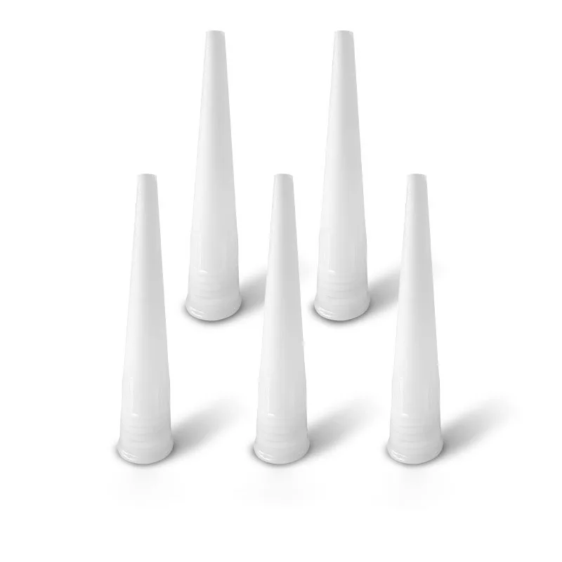 

100 шт., стеклянные насадки, пластиковые стеклянные насадки для клея, пистолет для герметика, силиконовые насадки для герметика, колпачки для рта, инструменты для домашнего строительства