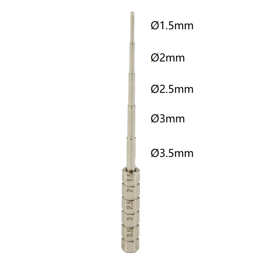 1pc 1.5 2 2.5 3 3.5mm Stainless Steel Wire Winding Rod Wrapping Wire Jig Tool Wrapping Jig Prebuilt Coil Tool Parts