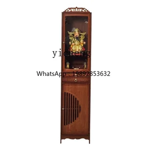 V1 shrine new Chinese-style vertical cabinet God of Wealth placed cabinet altar offering table home modern style