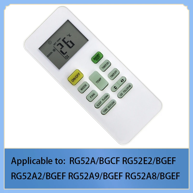 RG52A8/BGEF remote control compatible with Midea air conditioner RG52A/BGCF RG52E2/BGEF RG52A2/BGEF RG52A9/BGEF