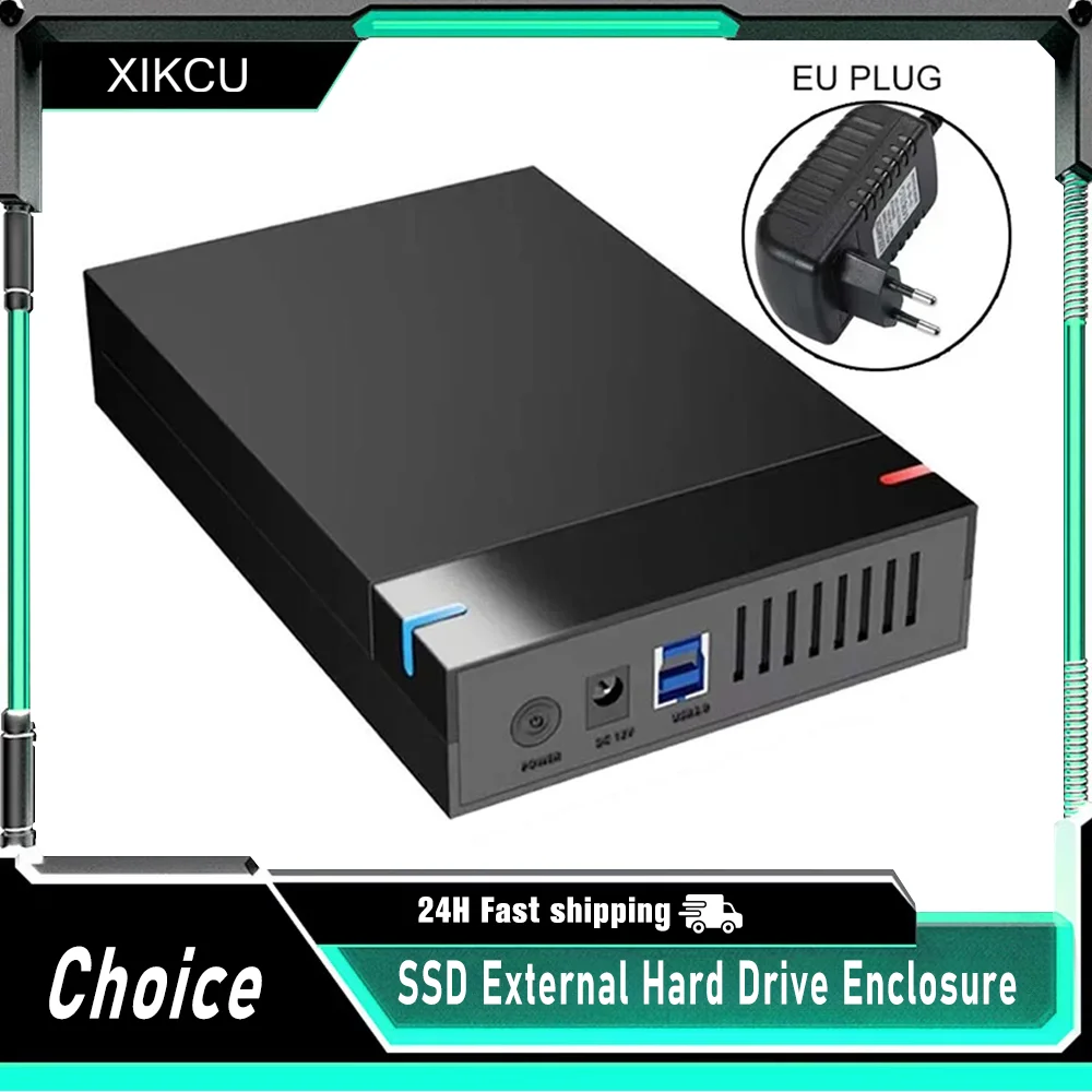 

Корпус для внешнего жесткого диска SSD 3,5 дюйма Корпус для внешнего жесткого диска SATA SSD UASP USB 3.0 к SATA III 10 ТБ Корпус для жесткого диска SSD для ПК Lapop