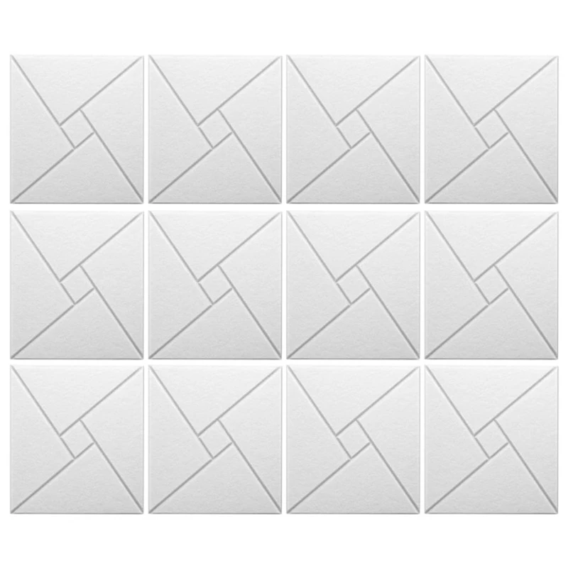 Quality 12Pcs Acoustic Panels With Self-Adhesive, 12X12x0.4In Sound Proof Foam Panels, Sound Absorbing Tile For Walls