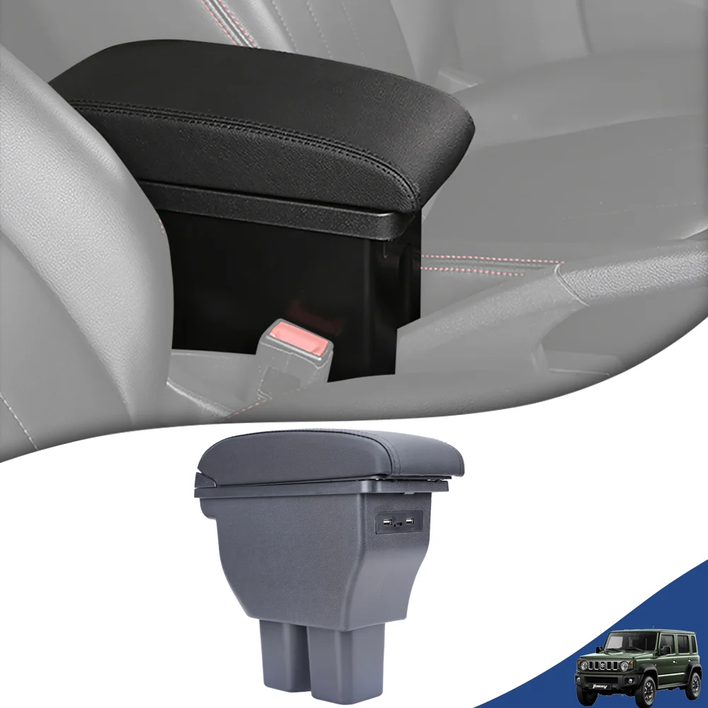 

Car Center Armrest Box Assembly with USB Port for Suzuki Jimny JB74 JC74 5-Door 2024 2025 Stowing Tidying Interior Accessories