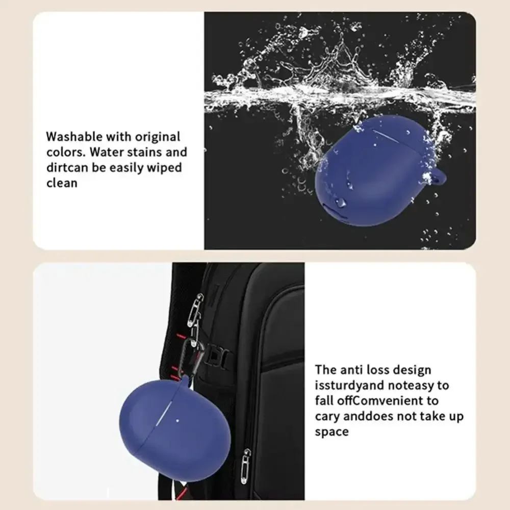 

Silicone Earphone Protective Case With Hook Anti-Scratch Protector Shockproof Headphone Accessories for Google Pixel Buds Pro 2