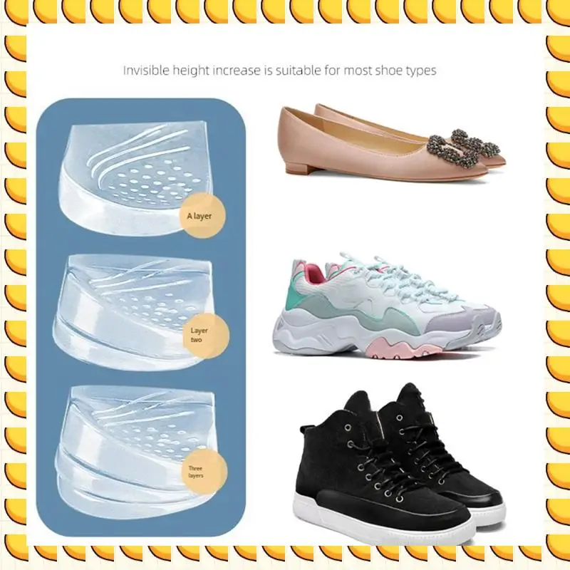 BAAU Adjustable 3-Layer Height Increase Insoles, Adjustable XO-Style Legs For Leg Length Discrepancy-L Durable Easy To Use