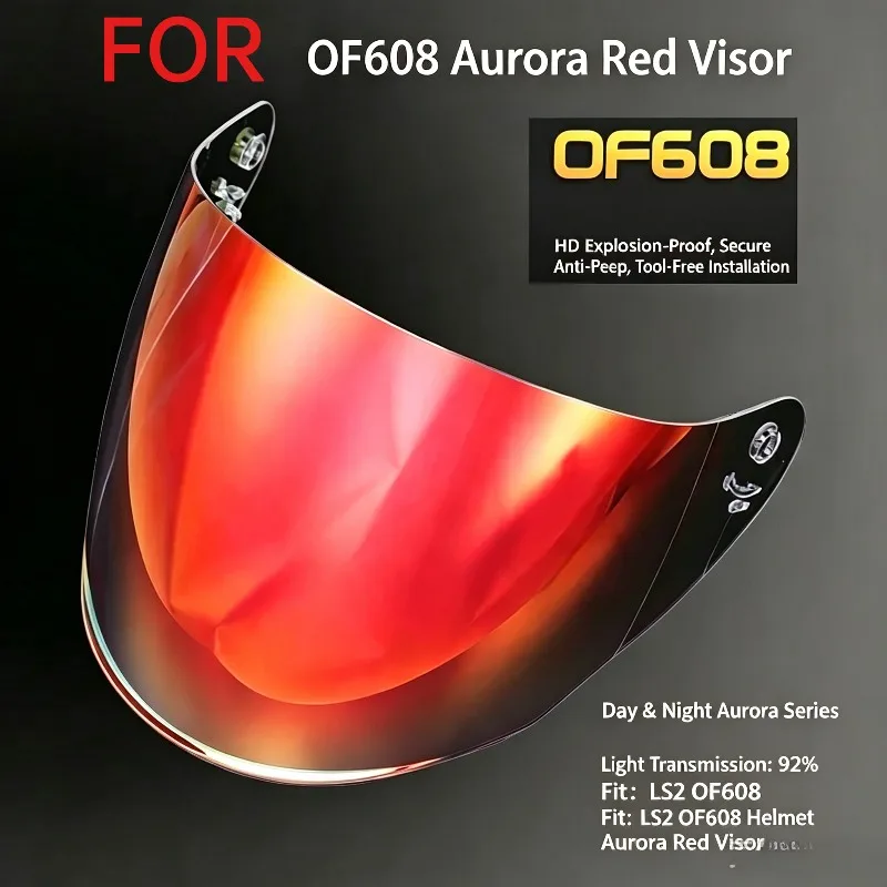 For OF608 Helmet Visor Accessories Lens Replacement UV Protection Anti Fog Inner Coating Visera Casco Moto