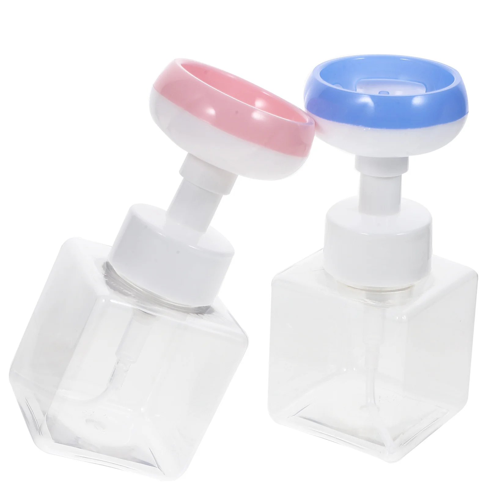 

2Pcs Press-Type Foaming Bottle Portable Travel Soap Dispenser for Shampoo Conditioner Facial Cleanser Foam Pump Bottle