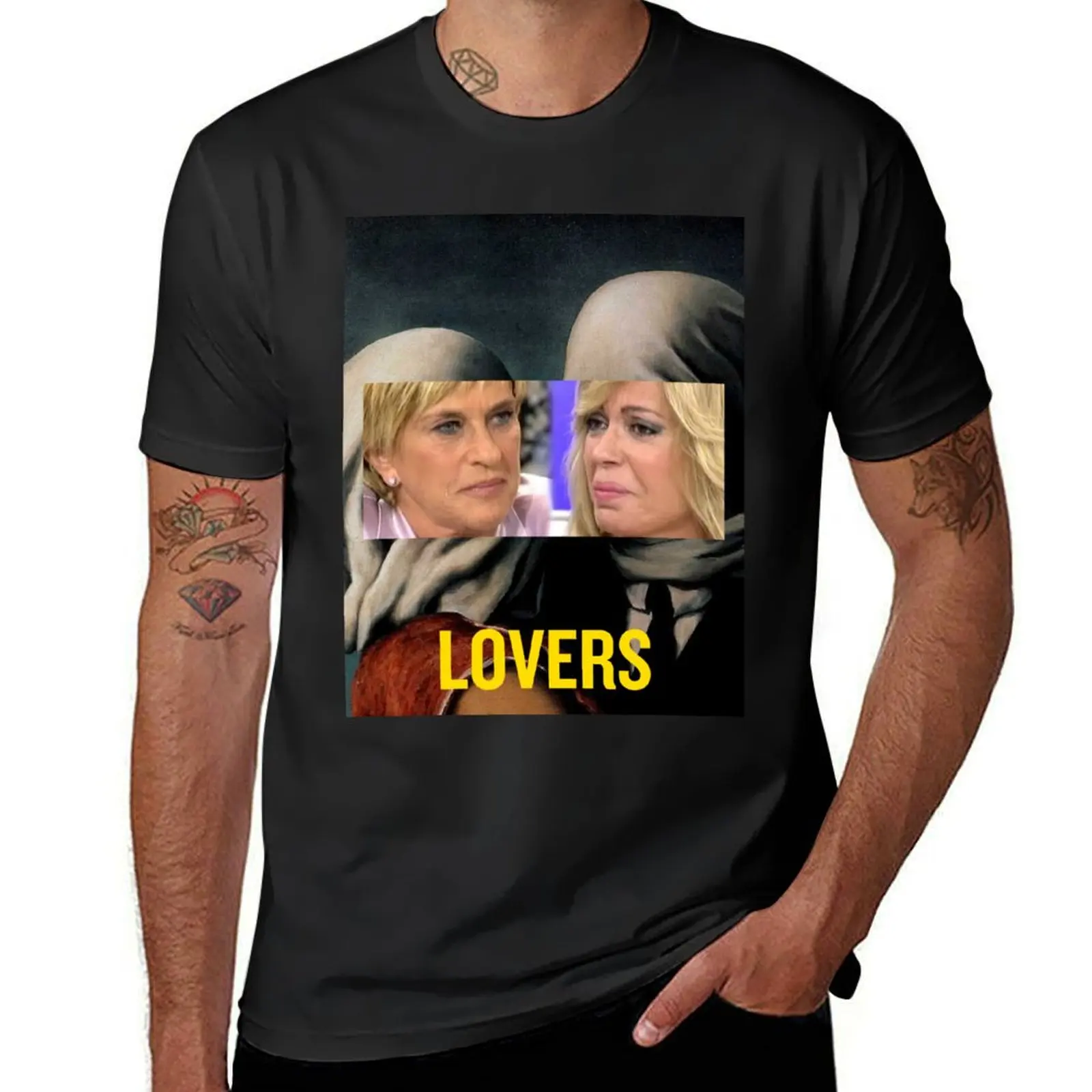 

CHELO GARCIA CORTE, BARBARA REY AND THE NIGHT OF LOVE as THE LOVERS T-Shirt anime tshirt summer clothes mens t shirts pack