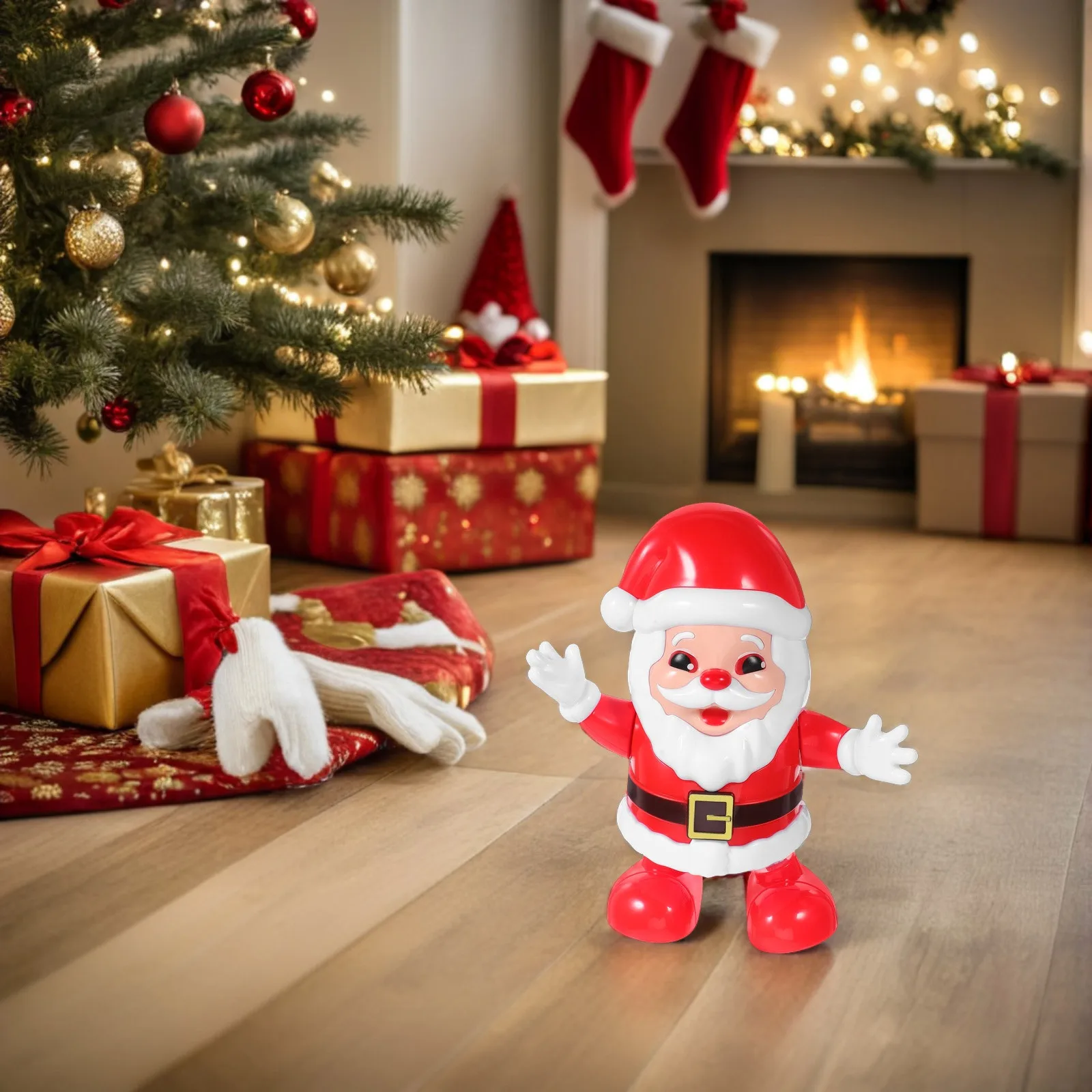 

Забавный танцующий Санта-Клаус, Рождественское электрическое праздничное украшение, управляемый рождественской вечеринкой, детский подарок, танцевальная игрушка