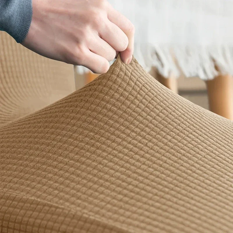 1pcs Waterproof Elasticity Chair Cover for Office Jacquard Spandex Stretch Chair Cover Seater Case Dining Room Kitchen Wholesale