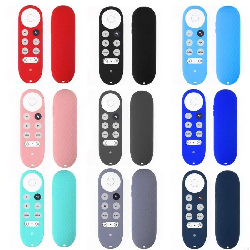 B0KF Silicone Cover Shockproof Impact-resistant Durable Protective Sleeve Suitable for Google 2020 Voice Remote