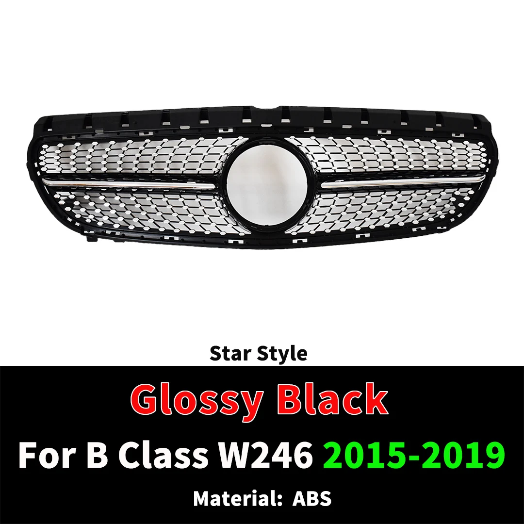 Facelift Voorbumper Grille Racing Grill Tuning Accessoires Voor Mercedes Benz B klasse W246 2012-2019 Bovenste Mesh midden Styling