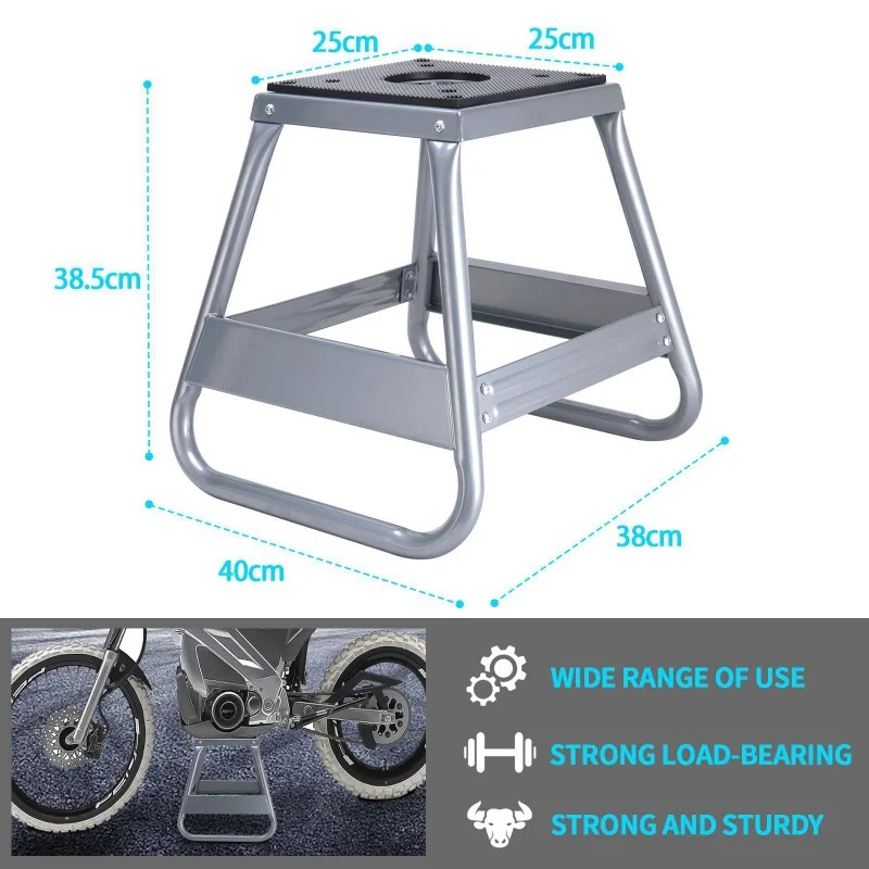 Heavy Duty Motorcycle Lift Stand - Removable Panel Stand for Dirt Bikes and Most Motorcycles - Easy Maintenance and Storage