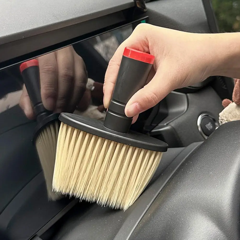 1/2Pcs Car Vent Cleaning Brush Fine Bristle Dashboard Brush Dashboard Dust Cleaner Versatile Car Cleaning Tool Handle Brushes