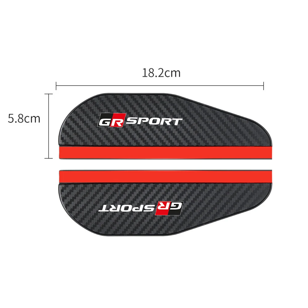 GR SPORT for Toyota YARiS supra Corolla Prius Harrier Camry Tacoma Venza rav4 GR 2pcs car Rearview mirror Carbon fiber Rain